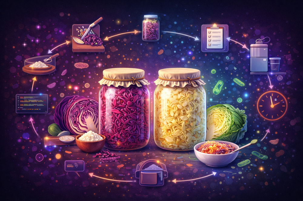 طريقة استخدام الملفوف المخمر