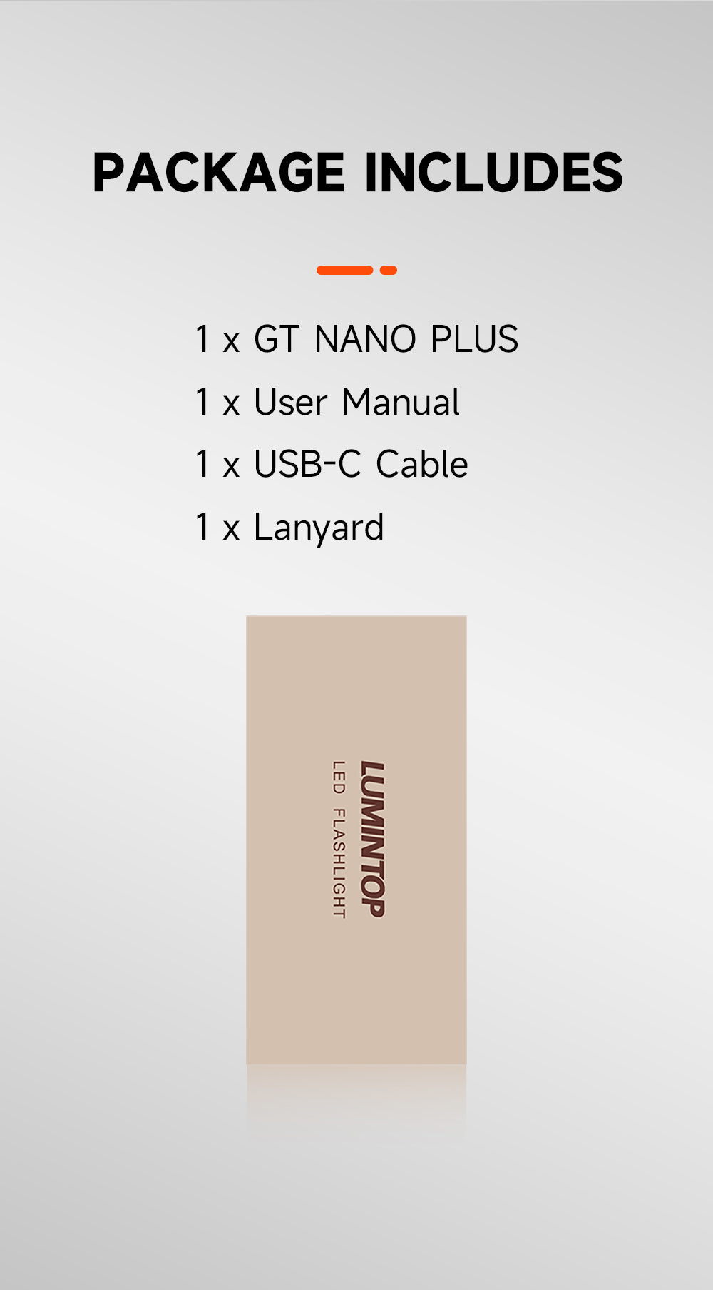 كشاف لومنتوب GT nano plus – أسود