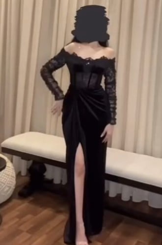 فستان مروة مخمل