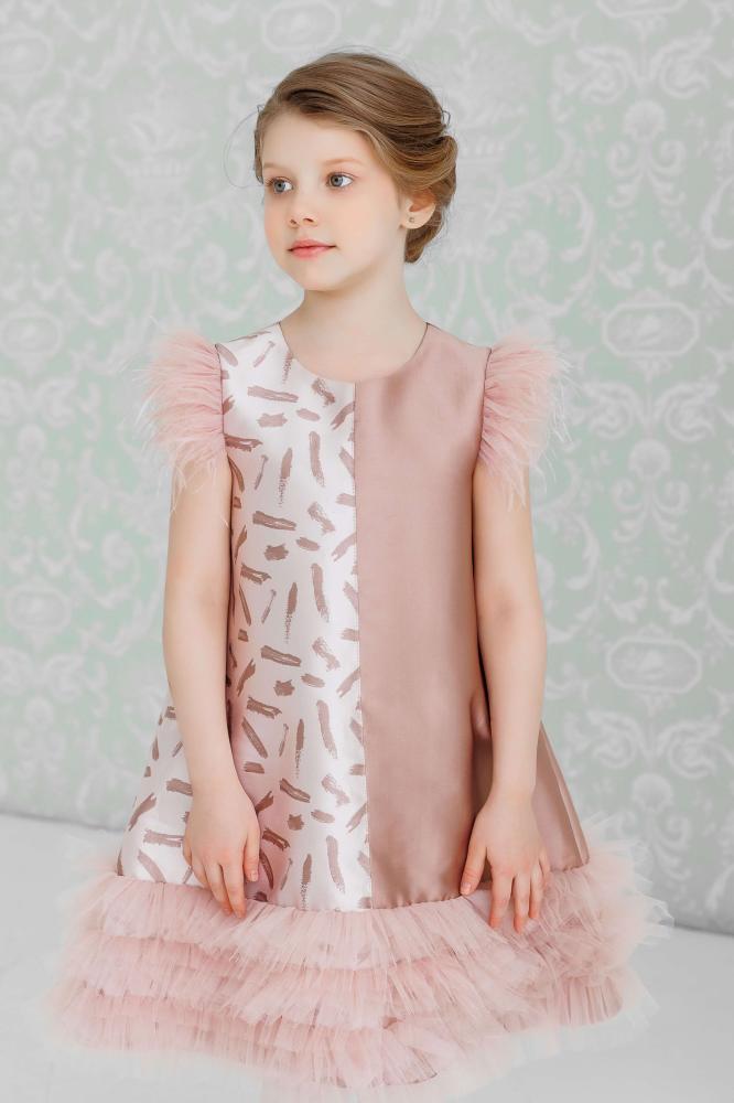 فستان بناتي منفوش