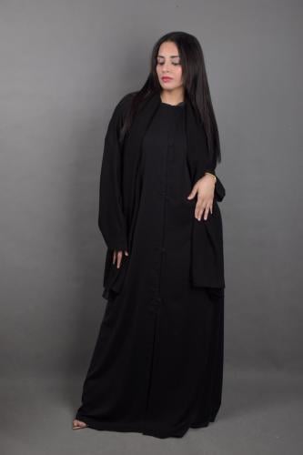 عباية ( اسود سادة )