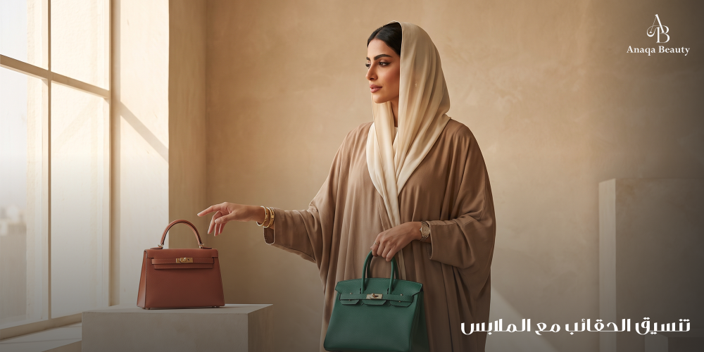 تنسيق الحقائب مع الملابس