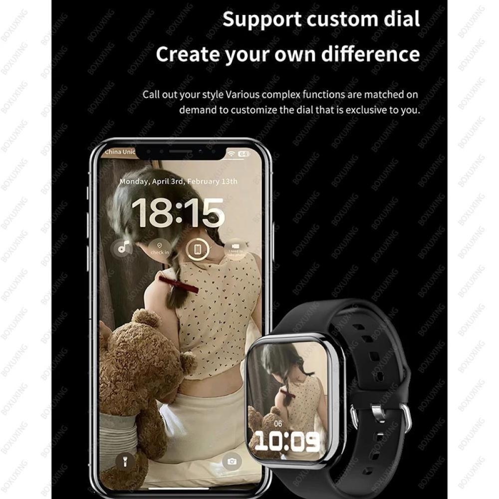 ساعة ذكية بشاشة AMOLED للرجال والنساء