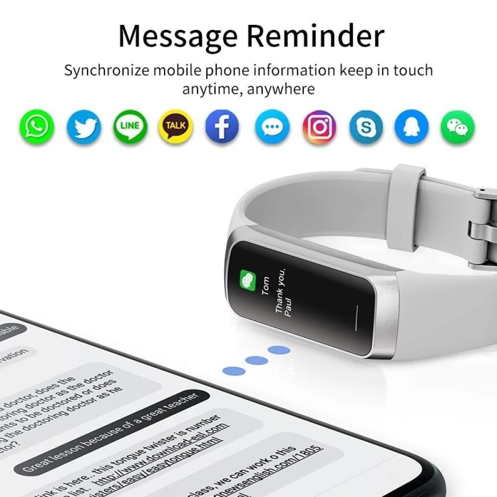 ساعة LIGE الذكية AMOLEd للرجال والنساء،