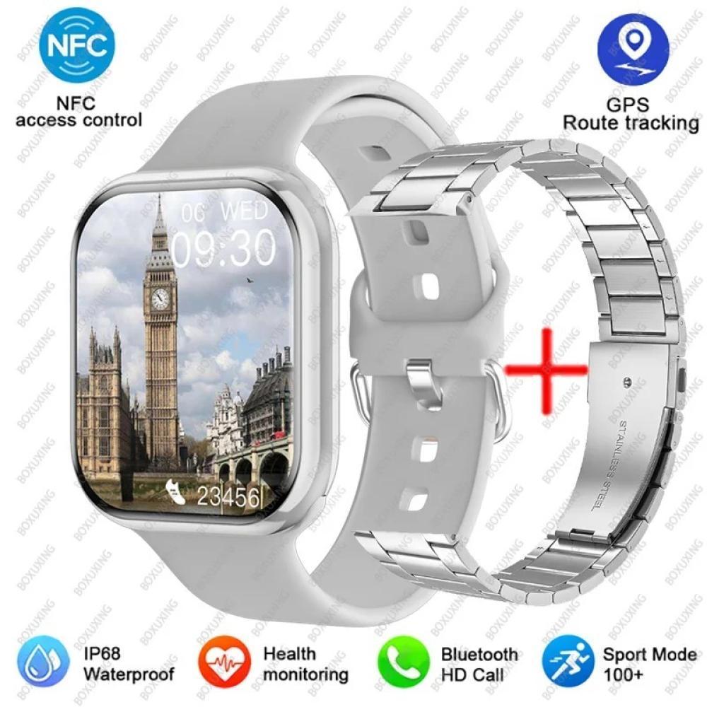 ساعة ذكية بشاشة AMOLED للرجال والنساء