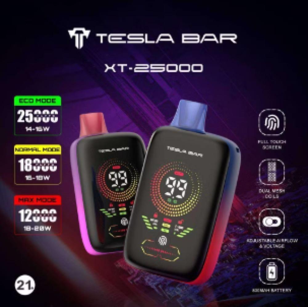 ما هو جهاز تسلا بار 25000 سحبة؟