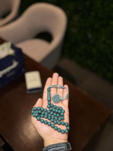 سبحة بكلايت أخضر - طربزونه نحاس