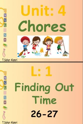 WC3-1- Chores(U4 L1)Finding Out Time