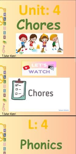WC3-1- Chores(U4 L4)Phonics