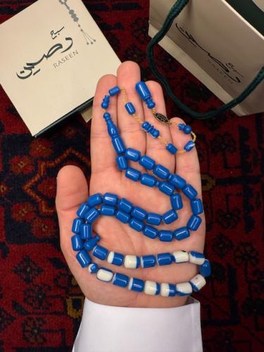 سبحة بلياردو لون أزرق