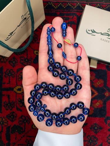 سبحة فاتوران لون ازرق شفاف