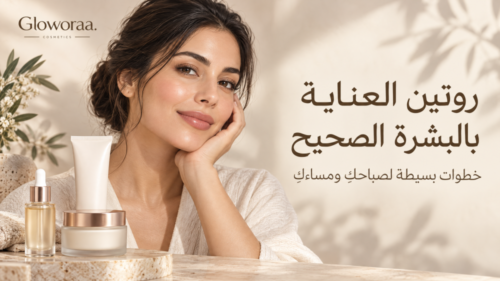 روتين العناية بالبشرة اليومي خطوة بخطوة