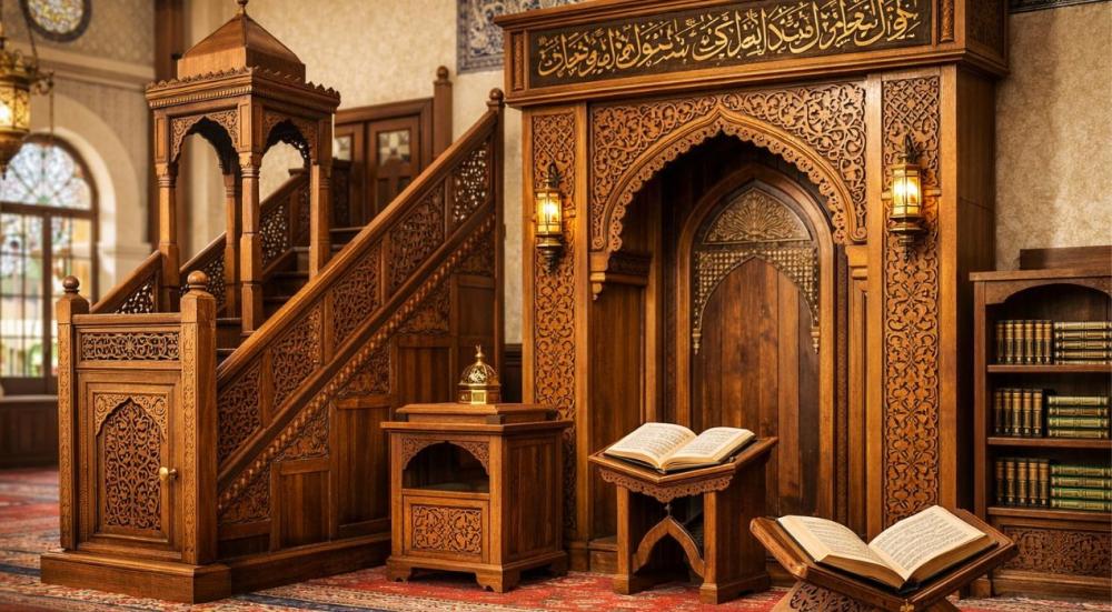 أثاث المساجد الخشبي