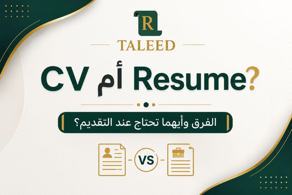 الفرق بين CV و Resume