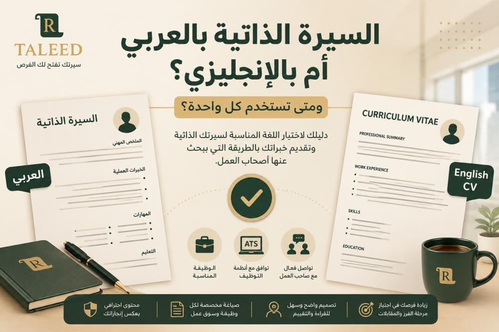 السيرة الذاتية بالإنجليزي