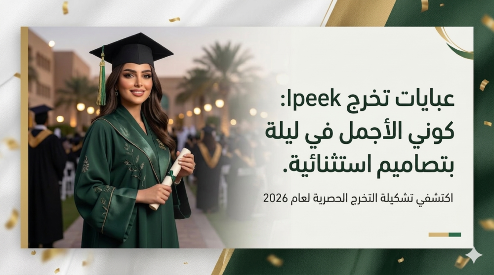 عبايات تخرج Ipeek: كوني الأجمل في ليلة العمر بتصاميم استثنائية.