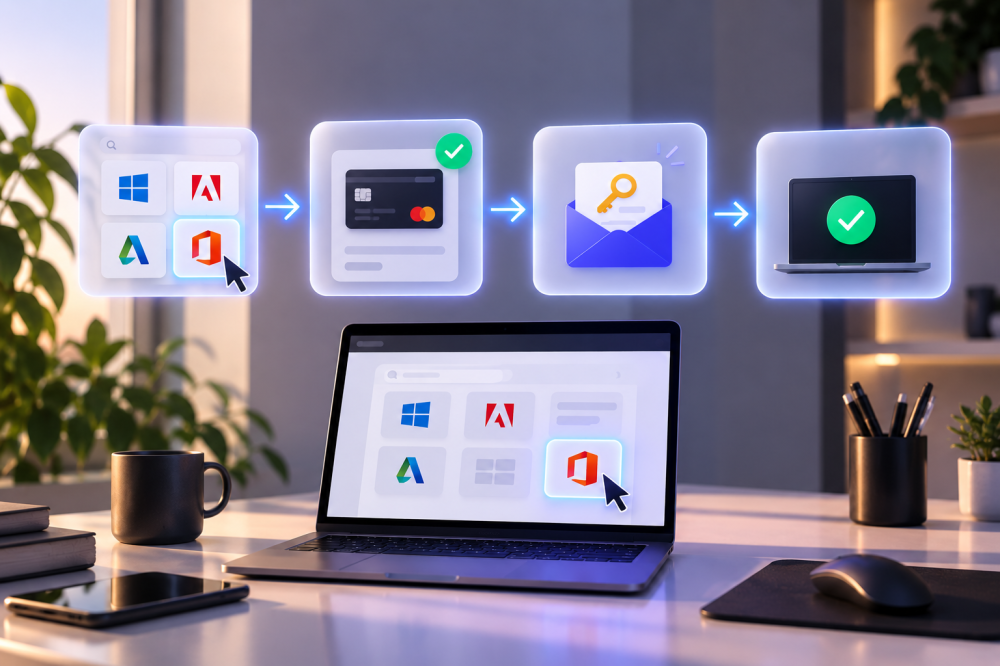 كيف تطلب من مفتاح وتفعل منتجك؟