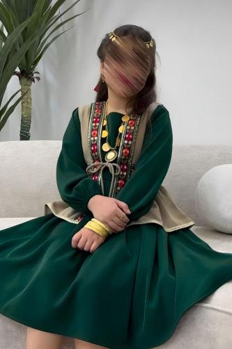 فستان بناتي قطعتين