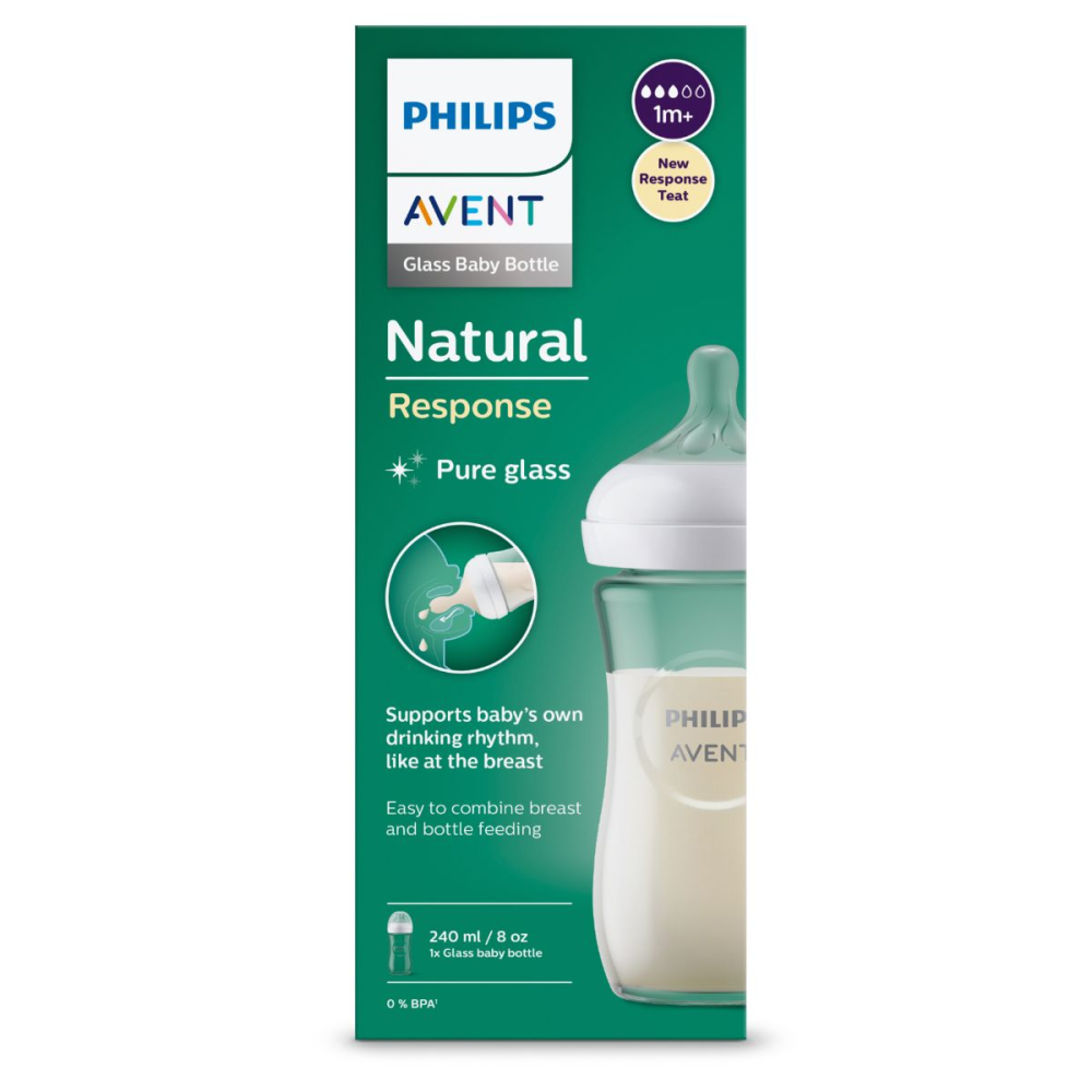 Shop Avent Natural Baby Feeding Glass From Month 240Ml by 100