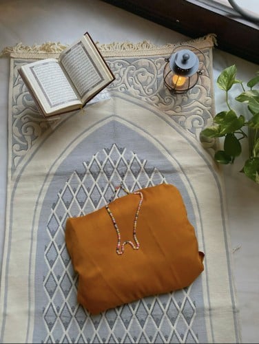 شرشف صلاة لف بكسرات مع طقطق - القاس فري سايز - نوع...