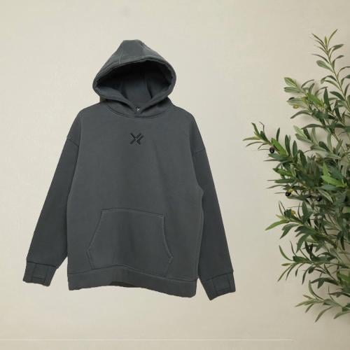 Grey Oversized Hoodie | قطن 100%