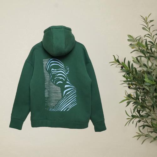 Dark green Oversized Hoodie | قطن 100%