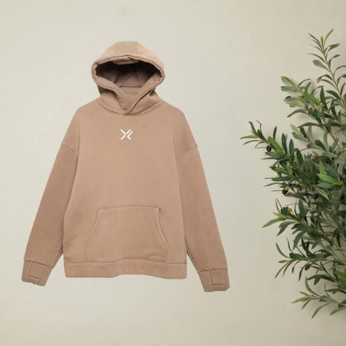 Brown Oversized Hoodie | قطن 100%