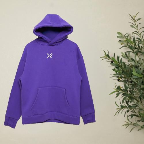 Purple Oversized Hoodie | قطن 100%