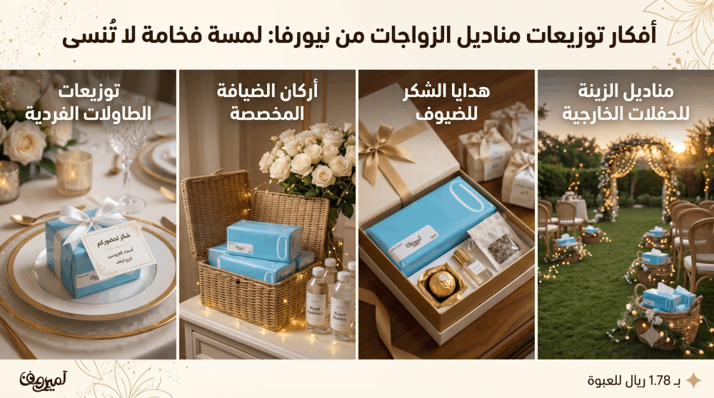 توزيعات مناديل زواجات ومناسبات