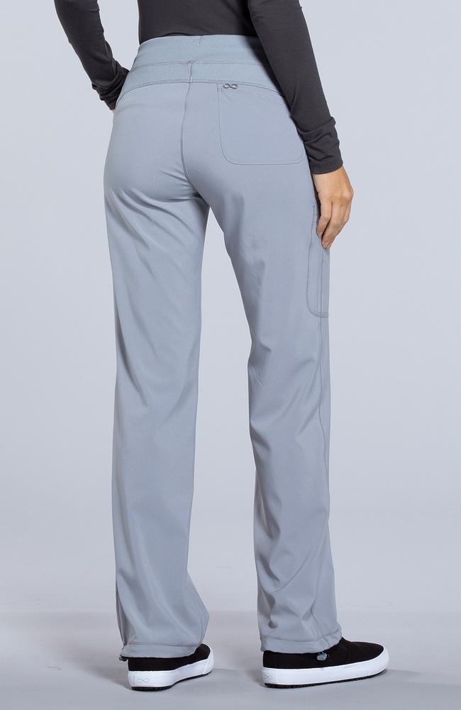 طقم سكراب كامل ماركة شروكي - إنفينيتي  / Cherokee - Infinity Women's Mock Wrap Solid Scrub Top / Infinity Women's Rib Knit Drawstring Waist Scrub Pant