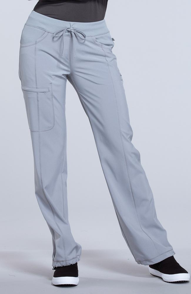 طقم سكراب كامل ماركة شروكي - إنفينيتي  / Cherokee - Infinity Women's Mock Wrap Solid Scrub Top / Infinity Women's Rib Knit Drawstring Waist Scrub Pant