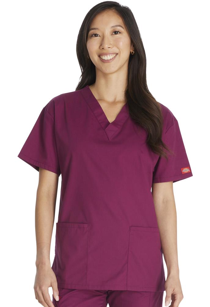 طقم سكراب كامل ماركة ديكيز / DICKIES  V-NECK TOP  /  NATURAL RISE TAPERED LEG PULL-ON PANT
