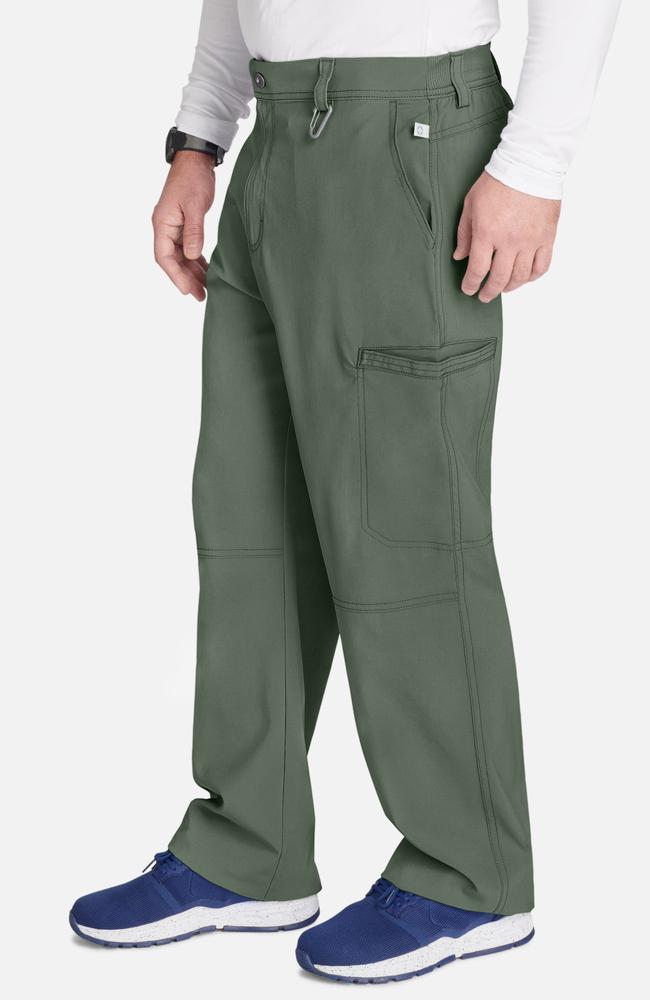 طقم سكراب كامل ماركة شروكي - إنفينيتي/ Cherokee Infinity - Men's V-Neck Solid Scrub Top / Men's Zip Fly Cargo Scrub Pant