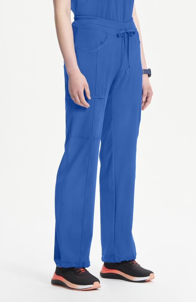طقم سكراب كامل ماركة شروكي - إنفينيتي  / Cherokee - Infinity Women's Mock Wrap Solid Scrub Top / Infinity Women's Rib Knit Drawstring Waist Scrub Pant