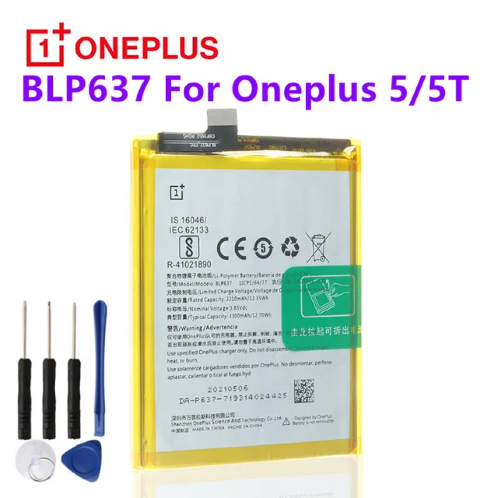 OnePlus 5/5T Battery BLP637 Replacement - بطارية ون بلس 5/5T بديلة BLP637
