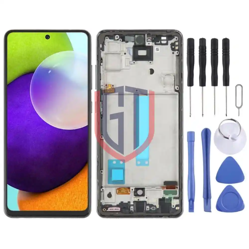 6 33 inch OLED LCD Screen for Samsung Galaxy A52 4G SMA525 with Frame Black
