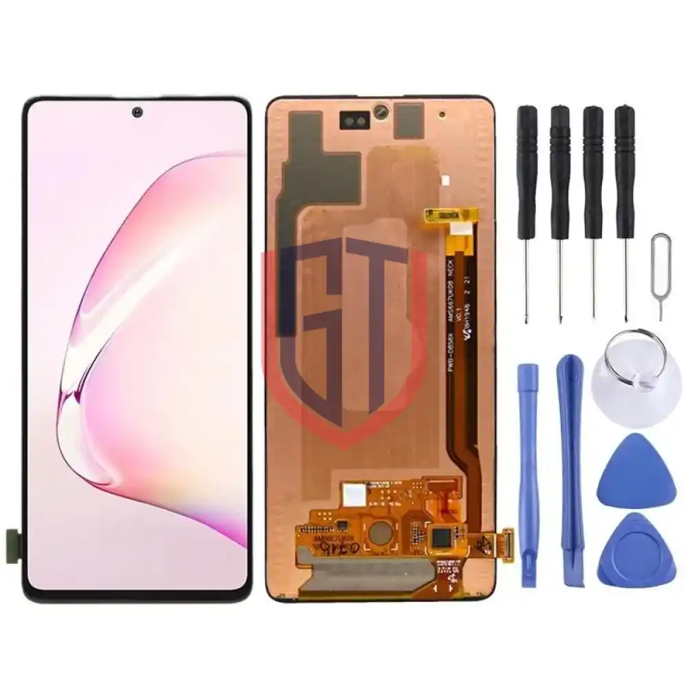 Original Super AMOLED LCD Screen for Samsung GALAXY NOTE 10 Lite Black
