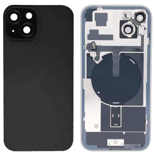 غطاء خلفي زجاجي للبطارية لهاتف iPhone 15 Plus مع ح...
