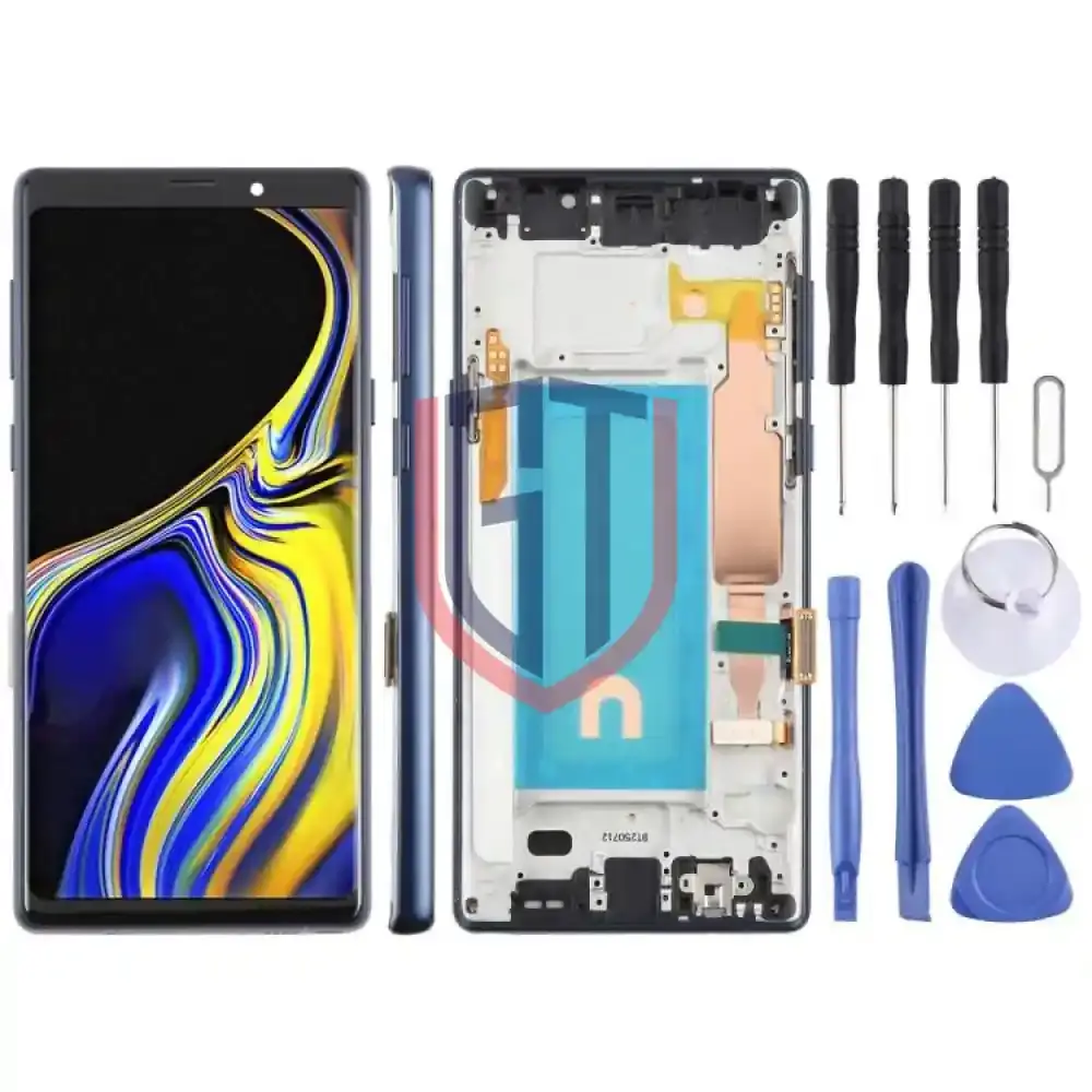 شاشة LCD TFT كاملة مع إطار لهاتف سامسونج جالاكسي نوت 9 SM N960F مقاس 6 33 بوصة