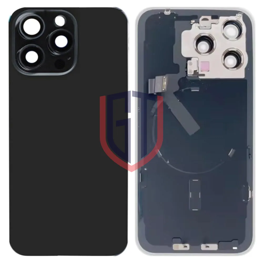 iPhone 15 Pro Max Glass Battery Back Cover With Flash Bracket  Wireless Charging Module