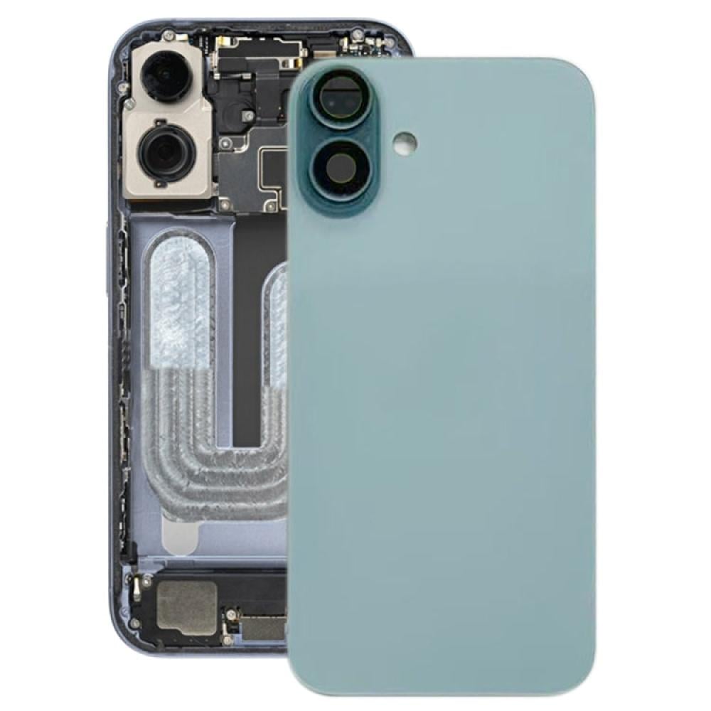 iPhone 16 Battery Back Cover With Camera Lens Cover Green