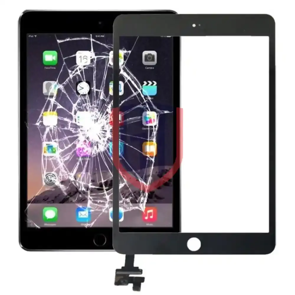 لوحة اللمس + شريحة IC لجهاز iPad mini 3 (أسود)