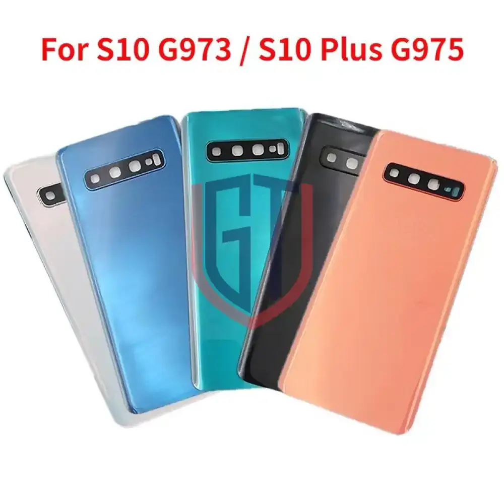 غطاء خلفي زجاجي بديل لهاتف سامسونج جالاكسي S10 SM-G973