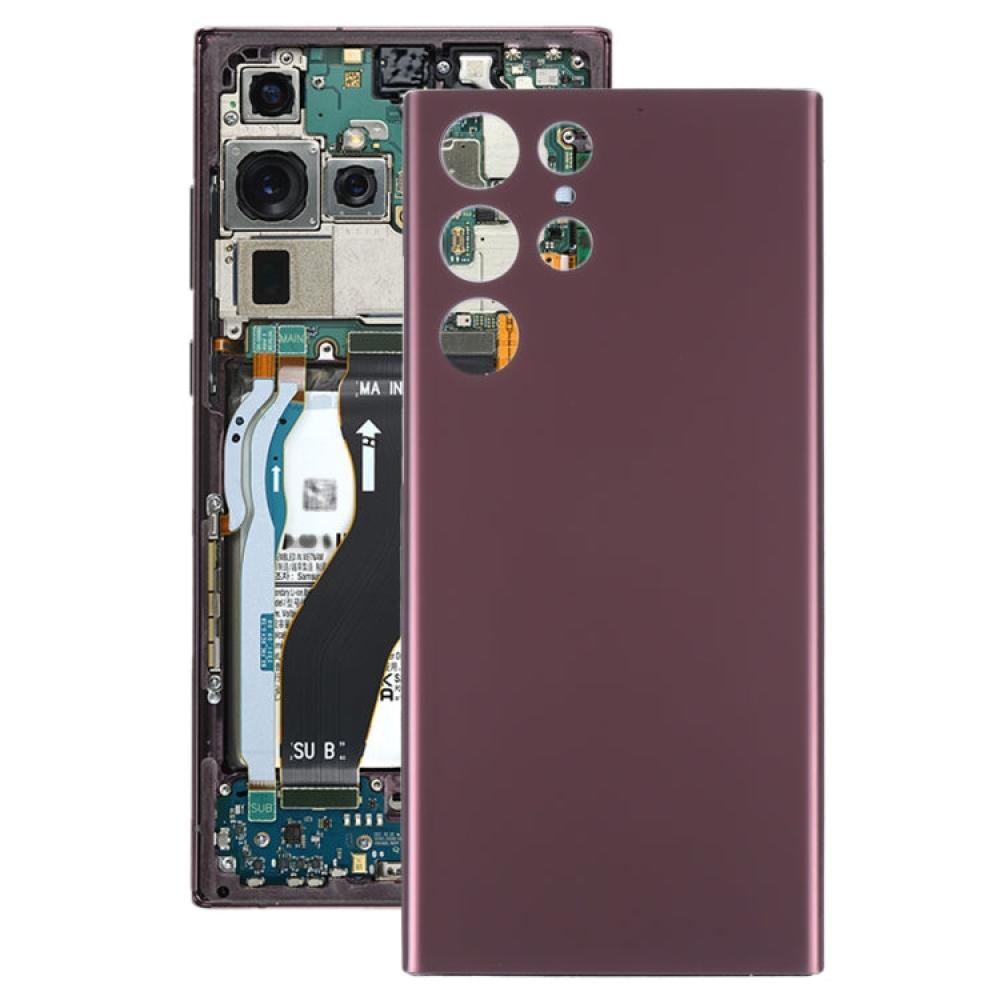 For Samsung Galaxy S22 Ultra Battery Back Cover (Dark Red