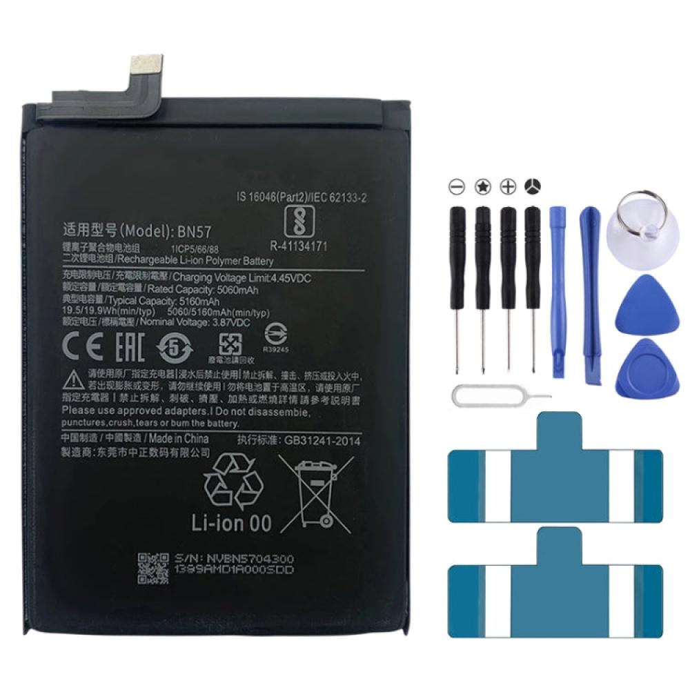 BN57 5160mAh Li Polymer Battery Replacement For Xiaomi Poco X3 NFC Poco X3 Pro