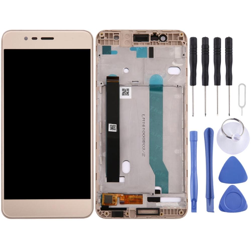 OEM LCD Screen for Asus ZenFone 3 Max / ZC520TL / X008D Digitizer Full Assembly with Frame Gold)