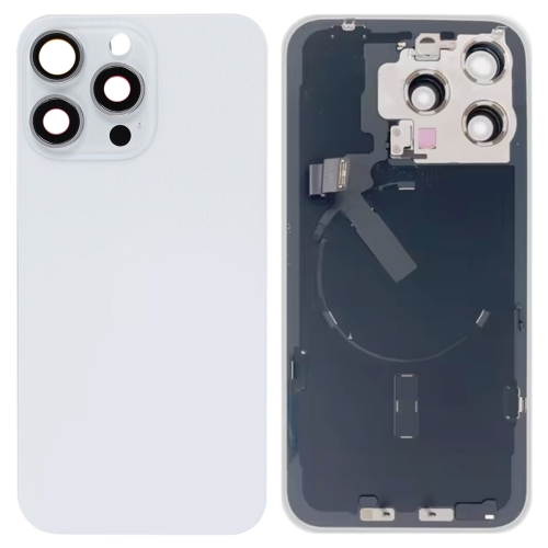 غطاء خلفي زجاجي للبطارية لهاتف iPhone 15 Pro Max م...