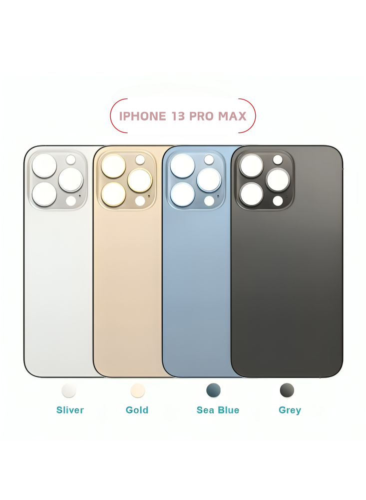 غطاء زجاجي خلفي لهاتف ايفون 13 برو ماكس