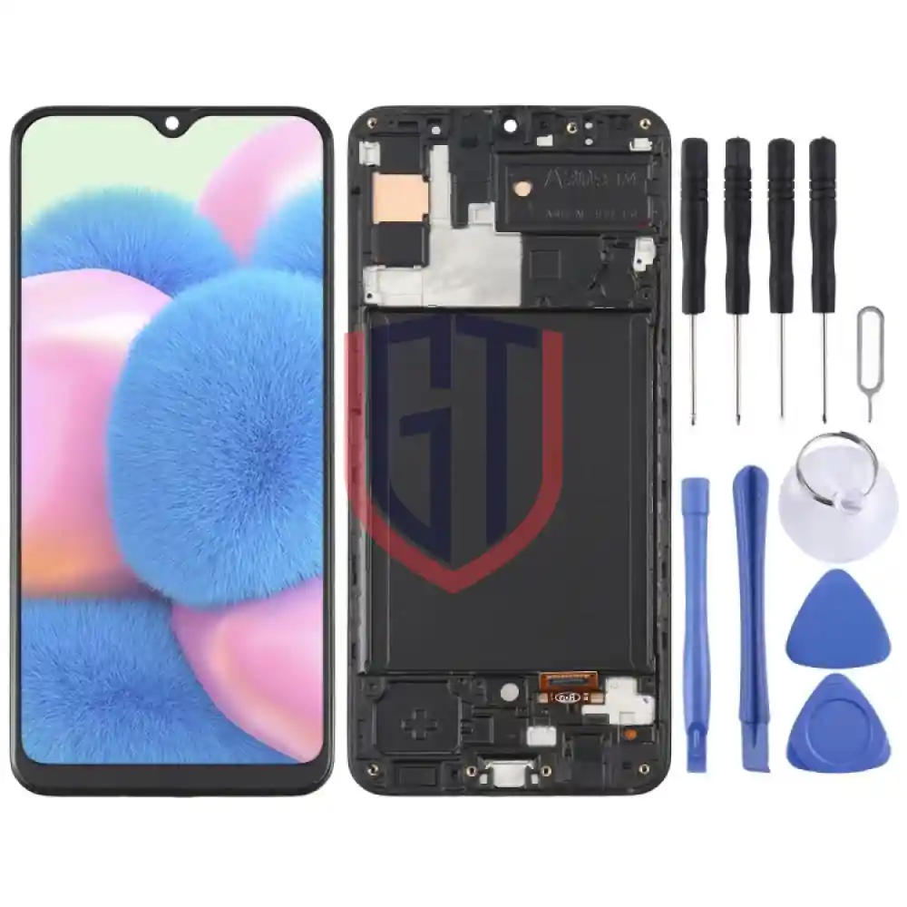6 36 inch OLED LCD Screen for Samsung Galaxy A30S SMA307 with Frame Black