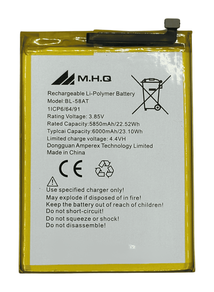 Tecno Pouvoir Pro (LC8) Battery (Model: BL-58AT) Leading